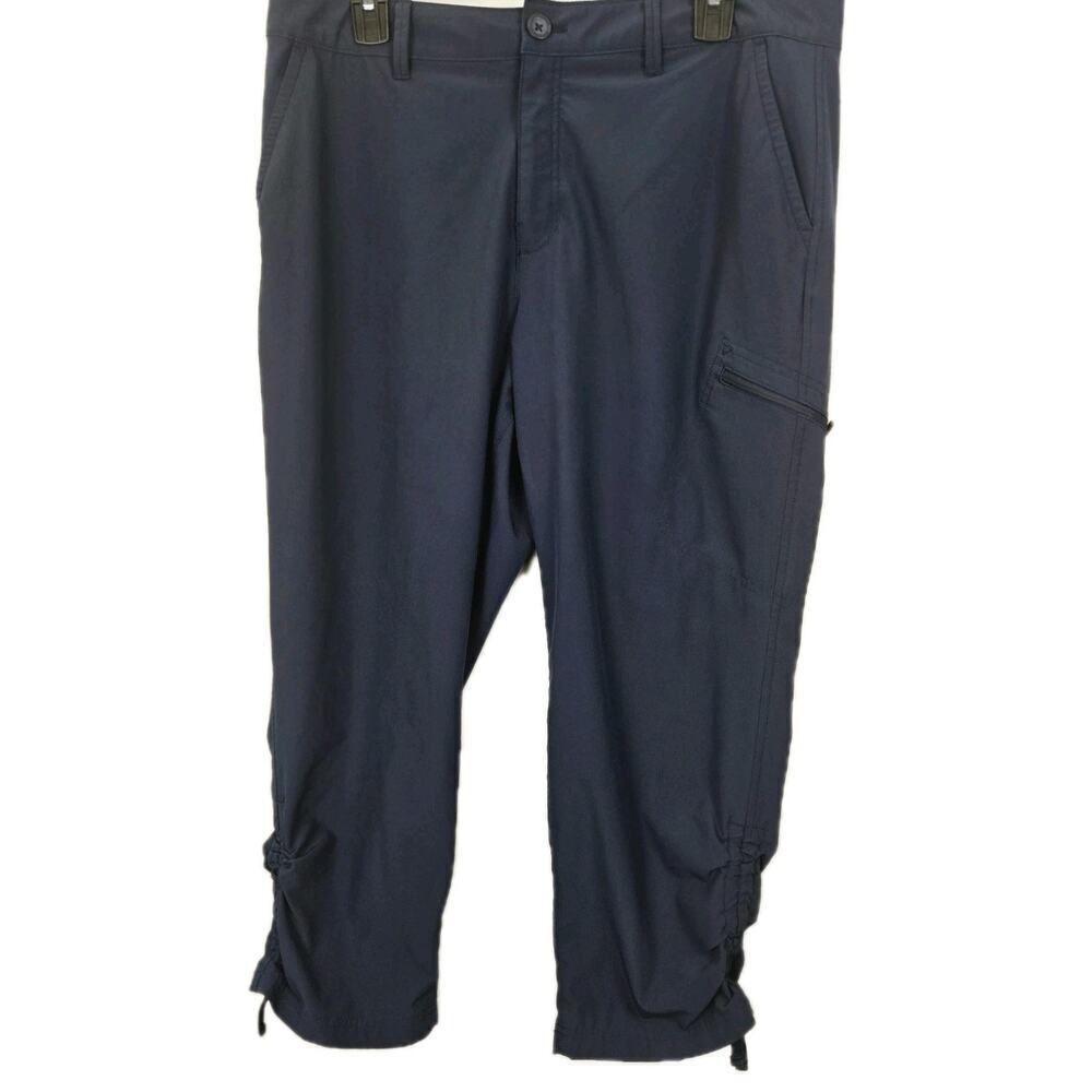 Eddie Bauer Women's Nylon Rainier Capri Pants Size 12 Hiking Camping Outdoors